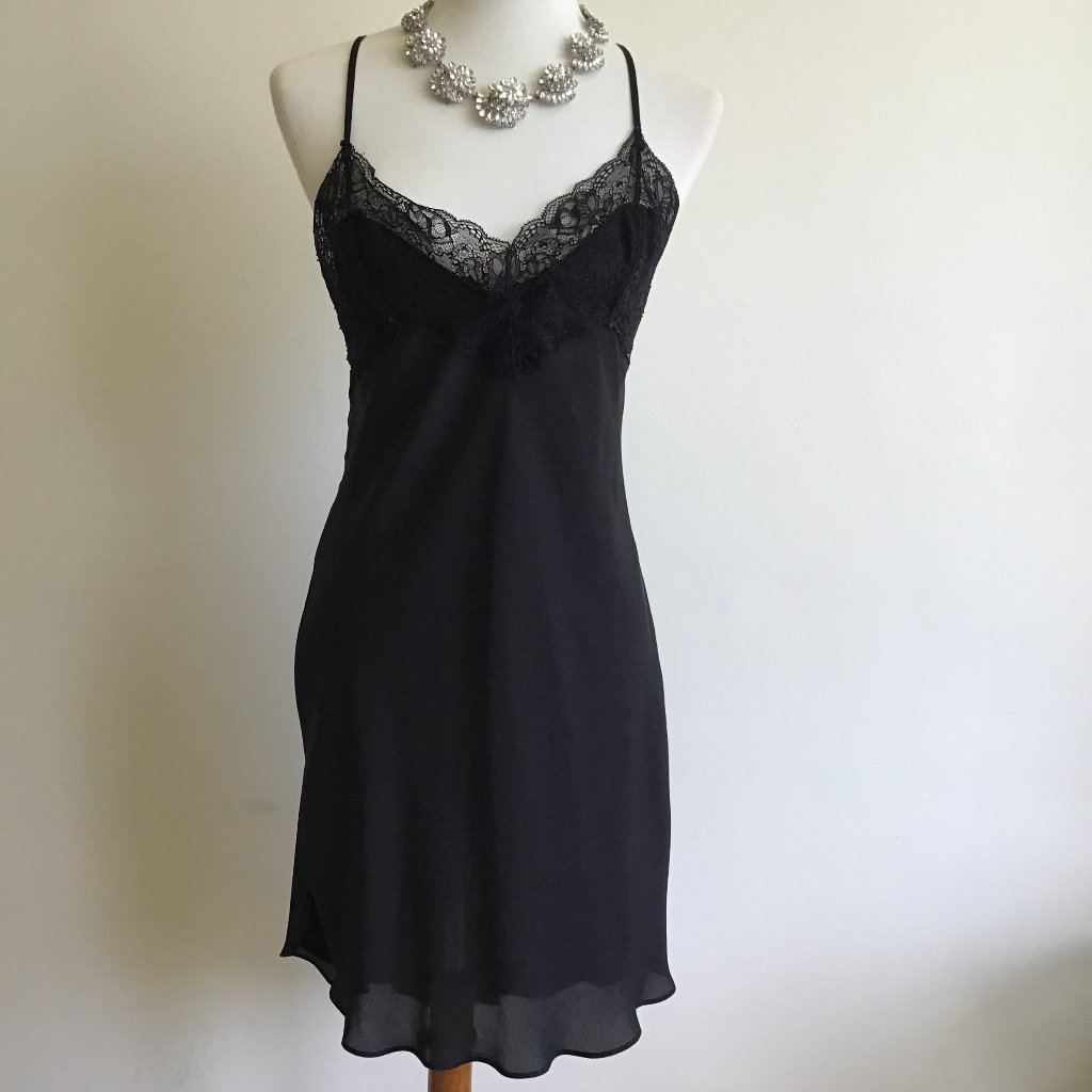 Women's Black Dress Lingerie Night Gown Sleepwear